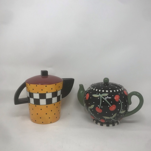 Mary Engelbreit Other - Two Mary Engelbreit Ceramic Teapot banks.